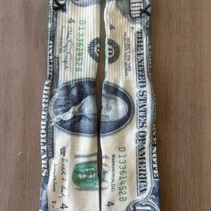 Mens Odd Sox 100 Dollar Bill Novelty Crew Socks Money Shoe Size 6-13